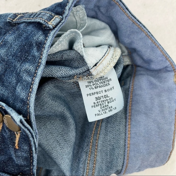 GAP Womens Perfect Boot Dark Denim Jeans size: 30/10 Long - Picture 8 of 8